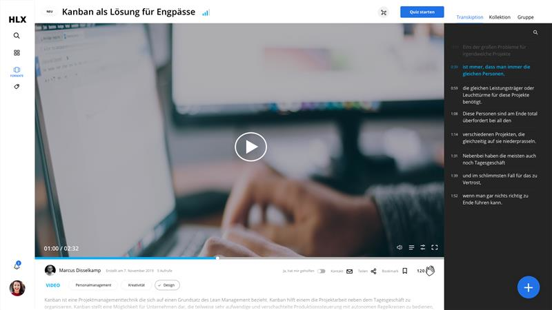 screenshot of Learning Experience Platform by Haufe Akademie